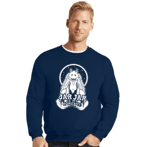 Secret_Shirts Crewneck Sweater, Unisex / Small / Navy Meesa Homeboy
