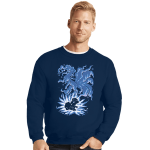 Shirts Crewneck Sweater, Unisex / Small / Navy The Ice Tailed Fox Within