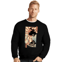 Load image into Gallery viewer, Secret_Shirts Crewneck Sweater, Unisex / Small / Black AfroSamurai
