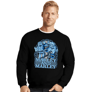 Daily_Deal_Shirts Crewneck Sweater, Unisex / Small / Black Marley And Marley