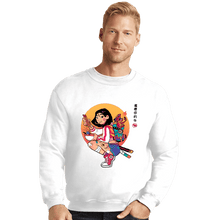 Load image into Gallery viewer, Daily_Deal_Shirts Crewneck Sweater, Unisex / Small / White Dishonor On Your Cow!
