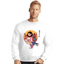 Load image into Gallery viewer, Daily_Deal_Shirts Crewneck Sweater, Unisex / Small / White Dishonor On Your Cow!
