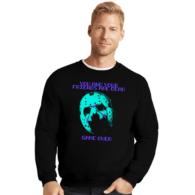 Secret_Shirts Crewneck Sweater, Unisex / Small / Black GAME OVER NES
