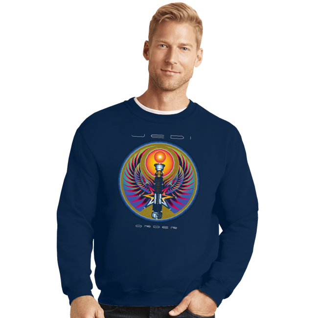 Daily_Deal_Shirts Crewneck Sweater, Unisex / Small / Navy Don't Stop Believin'