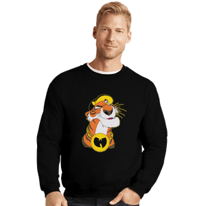 Shirts Crewneck Sweater, Unisex / Small / Black Tiger Style