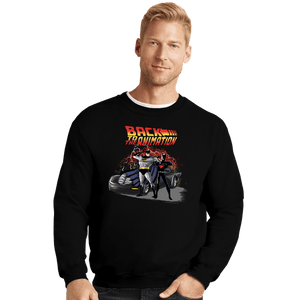 Daily_Deal_Shirts Crewneck Sweater, Unisex / Small / Black Back To The Animation