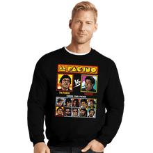 Load image into Gallery viewer, Shirts Crewneck Sweater, Unisex / Small / Black Pacino Fighter
