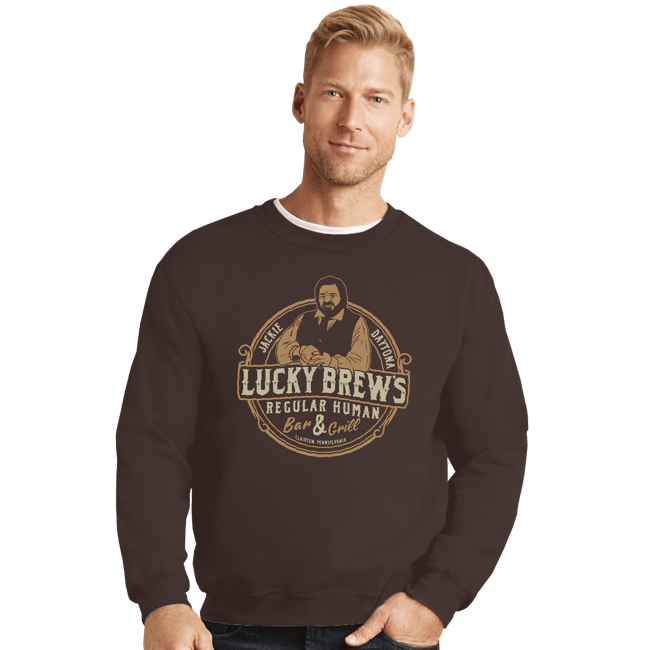 Secret_Shirts Crewneck Sweater, Unisex / Small / Dark Chocolate Lucky Brews