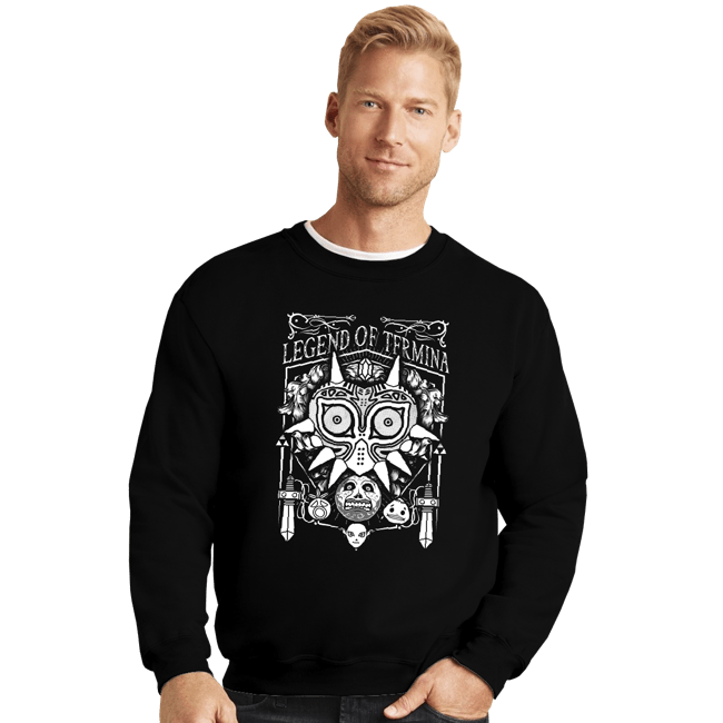 Shirts Crewneck Sweater, Unisex / Small / Black The Legend Of Termina Banner