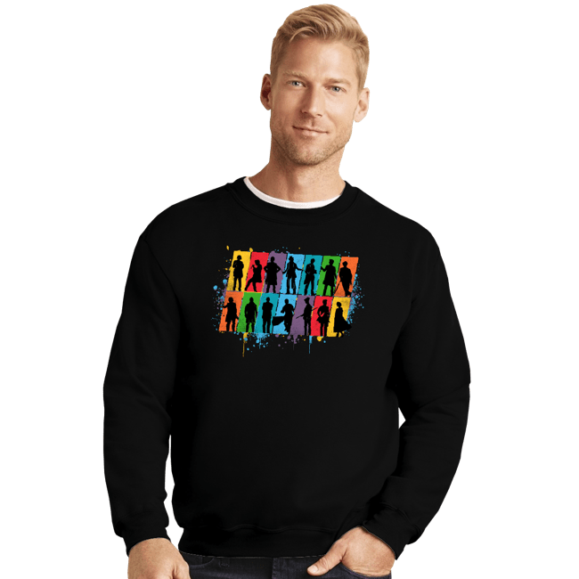 Daily_Deal_Shirts Crewneck Sweater, Unisex / Small / Black Timelords