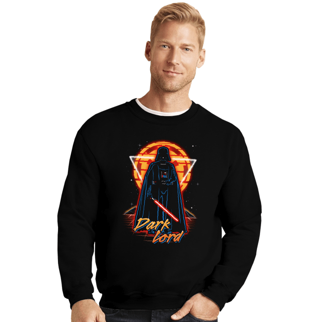 Shirts Crewneck Sweater, Unisex / Small / Black Retro Dark Lord