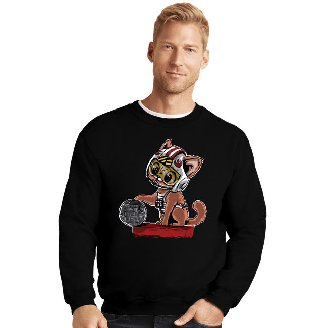 Daily_Deal_Shirts Crewneck Sweater, Unisex / Small / Black Destroying The Death Star