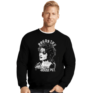 Shirts Crewneck Sweater, Unisex / Small / Black Predator