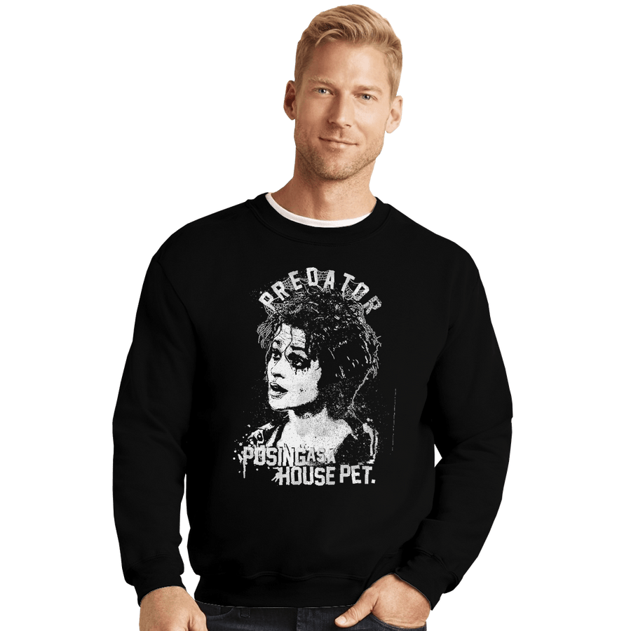 Shirts Crewneck Sweater, Unisex / Small / Black Predator