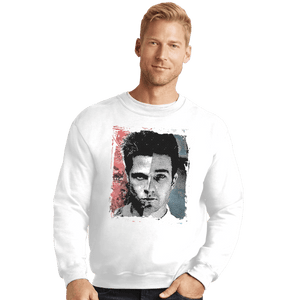 Shirts Crewneck Sweater, Unisex / Small / White Split