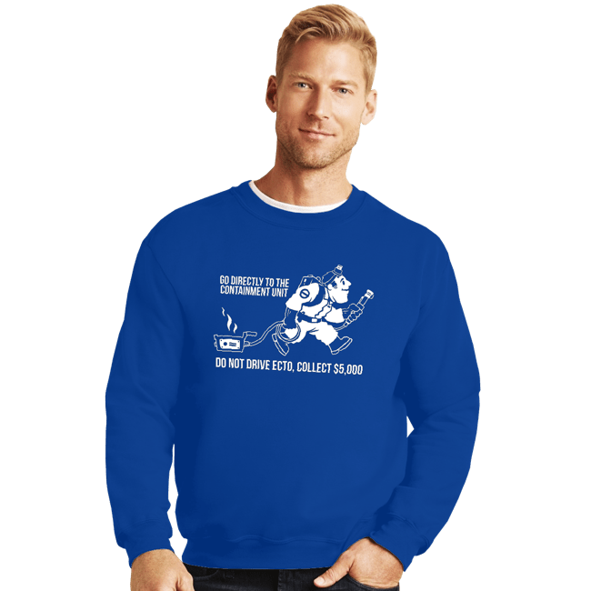 Secret_Shirts Crewneck Sweater, Unisex / Small / Royal Blue Go Directly To Ecto!