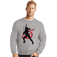 Load image into Gallery viewer, Shirts Crewneck Sweater, Unisex / Small / Sports Grey Crimson Might Guy
