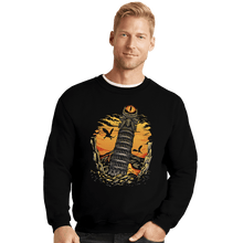 Load image into Gallery viewer, Daily_Deal_Shirts Crewneck Sweater, Unisex / Small / Black Leaning Dark Tower
