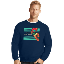 Load image into Gallery viewer, Daily_Deal_Shirts Crewneck Sweater, Unisex / Small / Navy Mega Missile!
