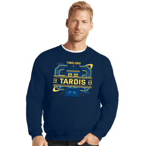 Shirts Crewneck Sweater, Unisex / Small / Navy The Space Phone Box
