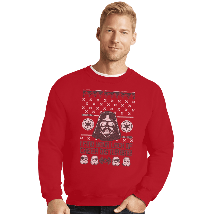 Shirts Crewneck Sweater, Unisex / Small / Red Vader Christmas