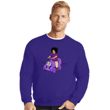Load image into Gallery viewer, Shirts Crewneck Sweater, Unisex / Small / Violet Purple Train
