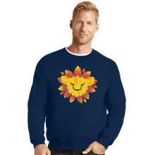 Load image into Gallery viewer, Shirts Crewneck Sweater, Unisex / Small / Navy King Of Leaves
