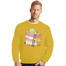 Load image into Gallery viewer, Shirts Crewneck Sweater, Unisex / Small / Gold Can&#39;t Sleep
