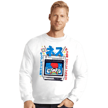 Load image into Gallery viewer, Secret_Shirts Crewneck Sweater, Unisex / Small / White Retro Player
