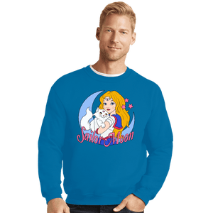 Daily_Deal_Shirts Crewneck Sweater, Unisex / Small / Sapphire Sailor Moon USA