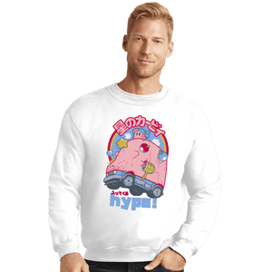 Daily_Deal_Shirts Crewneck Sweater, Unisex / Small / White Pink Hype!