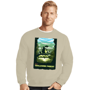 Daily_Deal_Shirts Crewneck Sweater, Unisex / Small / Sand Visit Tsukamori Forest