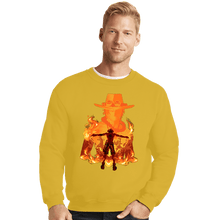 Load image into Gallery viewer, Daily_Deal_Shirts Crewneck Sweater, Unisex / Small / Gold Ace Shadow
