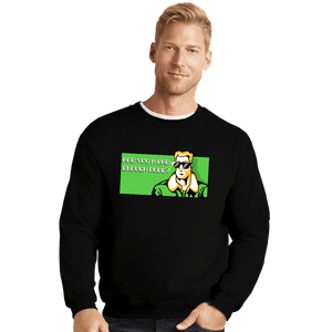 Secret_Shirts Crewneck Sweater, Unisex / Small / Black Bad Enough