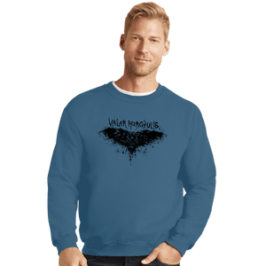 Shirts Crewneck Sweater, Unisex / Small / Indigo Blue Valar Morghulis