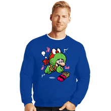 Load image into Gallery viewer, Shirts Crewneck Sweater, Unisex / Small / Royal Blue Super Raph Suit
