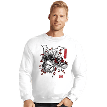 Load image into Gallery viewer, Daily_Deal_Shirts Crewneck Sweater, Unisex / Small / White The Samurai Trooper
