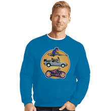 Load image into Gallery viewer, Shirts Crewneck Sweater, Unisex / Small / Sapphire Wacky And Beyond
