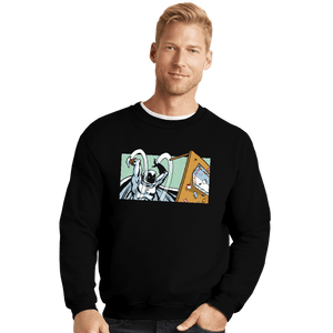 Daily_Deal_Shirts Crewneck Sweater, Unisex / Small / Black Moonopoly