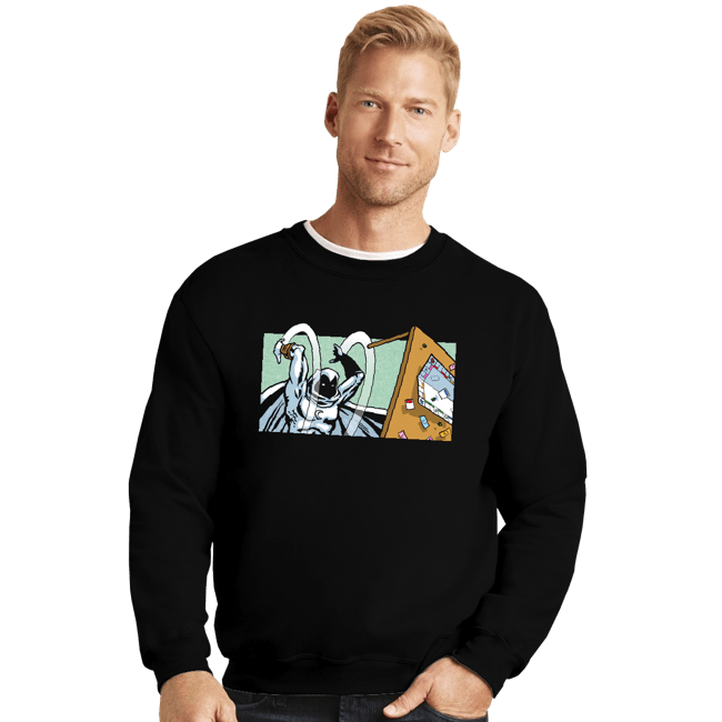 Daily_Deal_Shirts Crewneck Sweater, Unisex / Small / Black Moonopoly