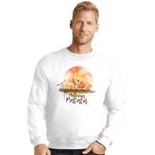 Load image into Gallery viewer, Shirts Crewneck Sweater, Unisex / Small / White No Worries Watercolor
