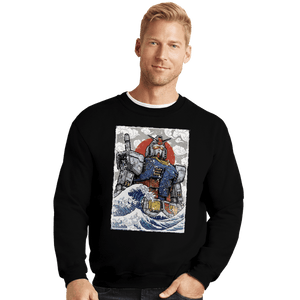 Daily_Deal_Shirts Crewneck Sweater, Unisex / Small / Black Kanagawa RX-78-2