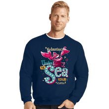 Load image into Gallery viewer, Daily_Deal_Shirts Crewneck Sweater, Unisex / Small / Navy Under The Sea Tour
