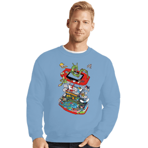 Daily_Deal_Shirts Crewneck Sweater, Unisex / Small / Powder Blue 3rd Gen Advanced