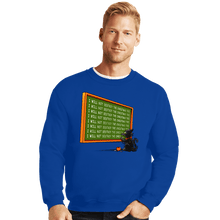 Load image into Gallery viewer, Daily_Deal_Shirts Crewneck Sweater, Unisex / Small / Royal Blue I Will Not Destroy
