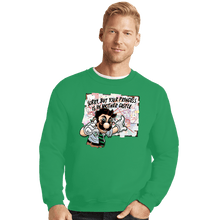 Load image into Gallery viewer, Secret_Shirts Crewneck Sweater, Unisex / Small / Irish Green Pepe Luigi!
