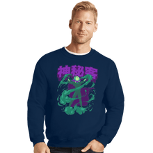 Load image into Gallery viewer, Shirts Crewneck Sweater, Unisex / Small / Navy Mysterio
