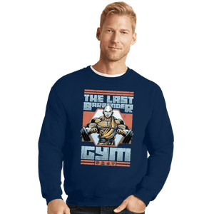 Daily_Deal_Shirts Crewneck Sweater, Unisex / Small / Navy The Last Barbender Gym