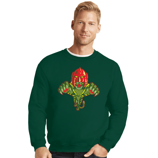 Secret_Shirts Crewneck Sweater, Unisex / Small / Forest Eternia Battlecats
