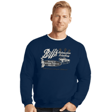 Load image into Gallery viewer, Daily_Deal_Shirts Crewneck Sweater, Unisex / Small / Navy Biff&#39;s Auto Detailing
